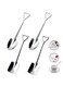 Pack Stainless Ice Cream Spoons, Shovel Spoons, Watermelon Spoon Reusable Small Spoon for Tea Dessert Home Kitchen Party Restaurant Party Supplies (Silver)