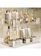 Aokraty Bathroom Countertop Organizer, Cosmetics Skincare Organizer Holder for Perfume, Bathroom Organizers and Storage for Dresser Vanity Tray Sink (White2)