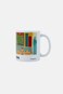 Mucho Stoneware Barcelona Graphic Print Tea Cup 350 ml, Multicolor