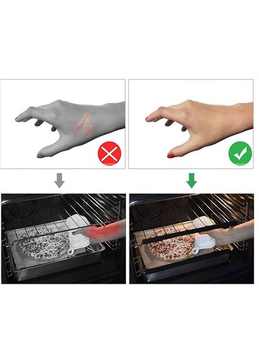 Pack Silicone Oven Rack Protectors Heat Resistant Covers for 14 Inch Racks Grey Burn and Scar Guards