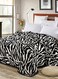 Thick Warm Comfy Sleeping Blanket Cotton Black 150x200cm