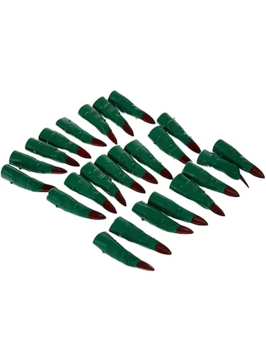 GIFTEXPRESS 24 pcs Toy Halloween Witch Fingers, 2.5" Martian Witch Fingers Costume Accessory, Fake Nails, Zombie Fingers Toy, Vampire Costume