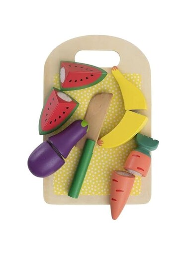 Hema Wooden Vegetables and Fruit Set Toy