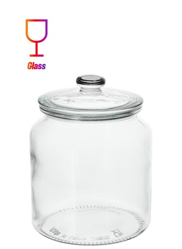 with lid clear glass 1.9 l