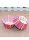 Cupcake Baking Paper Cases Cake Box,Disposable Muffins Baking Cupcake Mould 6.8x5x3cm - Rainbow Letter