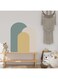 Laoyello Large Arch Rainbow Wall Decal Stickers, Boho Wall Decals Peel and Stick Girls Room Arch Wall Decor for Living Room Bedroom