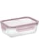 Glasslock Rectangular 400ML Pink