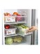 Refrigerator Plastic Drawer Basket Clear 31.55x17.7x11.9cm