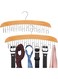 X spring Belt Hanger, 2 Pack Non Slip Durable Hanging Closet Organizer Accessories Holder, 12 Hooks Belt Rack, 360 Degree Swivel Wooden Hangers for Belt, Scarves, Ties, Tank Tops