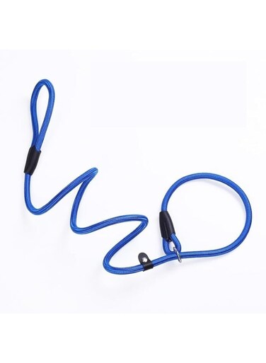 Mountain Climbing Thick Rope Dog Leash Large Dogs Leash with Carabiner Soft Padded Handle Mountain Dog Leash for Large Dogs Medium Dogs Small Dogs (Blue, 0.8 * 130cm)