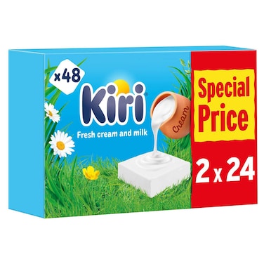 Kiri cream cheese square portion, 2x24 Portions, 800g