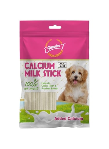 Gnawlers 2" Calcium Stick For Dogs 270g/pack - Milk