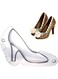 DELFINO Chocolate High Heels Shoe Mold Set, Polycarbonate Stiletto Heels, Candy Cake Fondant Mold, Wedding Bridal Shower Favors Birthday Party Cake Decorating Tools (Large Size Flat High Heel)