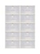10-Piece Shoe Stackable Box Set Clear/White