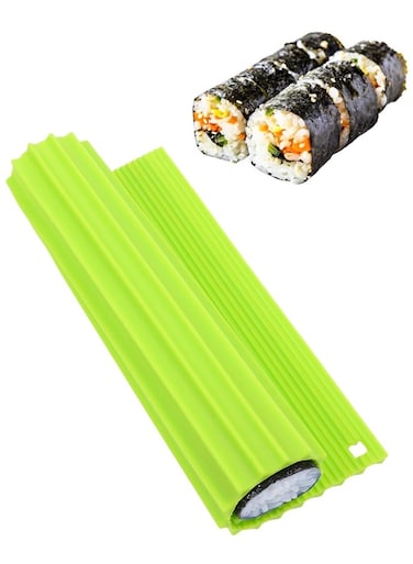 Sushi Making Kit,Non Stick Reusable Sushi Rolling Mat For Beginner Kids Kitchen 8.6 x 7.8 Inch