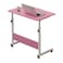 Tradeo Adjustable Four-Stage Portable Laptop Desk Foldable Mobile Study &amp; Computer Table Pink