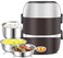 3&acirc;&euro;&lsquo;Layer Electric Bento Lunch Box (220&acirc;&euro;&macr;V) &acirc;&euro;&ldquo; Removable 304 Stainless Steel Containers, Leak&acirc;&euro;&lsquo;Proof Food Warmer for Work or School (Black)