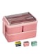 Bento Lunch Box, Work Lunch Box, Men&#39;s &amp; Women&#39;s, Leak-proof Lunch Box 3 Compartment Pink Bento Box