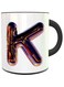 imPRESS Color Changing Heat Sensitive Coffee Mug With Night Chrome Letter K