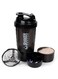 OSHIMA Protein Shaker Bottle, Protein Shake Mixer Shaker Bottle with Mix Ball, Leak Proof Bpa Free Protein Shaker Mixer for Protein Mixes with Powder Storage Pill Organizer Idea for Pre Workout