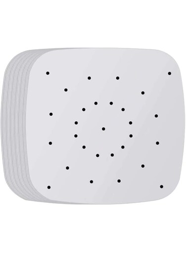 SparkSkies 100 PCS 8.5 inch Non-stick Disposable Air Fryer Liners, Baking Paper for Air Fryer, Oil-proof, Water-proof, Food Grade Parchment for Baking Roasting Microwave