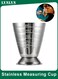 Stainless Steel Measuring Cup Jigger, Dual-Ended Measuring Tool with ml and Ounce Scales for Kitchen and Beverage Use