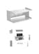 Azonee Wall Mounted Bedside Shelf Organizer - Small Double Tray Storage Shelf for Phone, Glasses, Keys, Alarm Clock, Remote Control, Adhesive/Screw Mount, Space-Saving Bedside Wall Storage Caddy