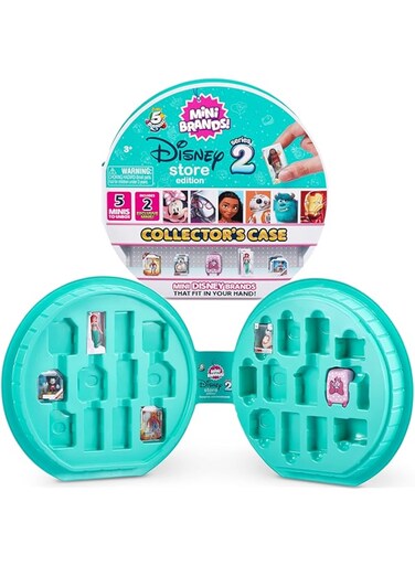 Mini Brands 5 Surprise Disney Store Series 2 Mystery Capsule Collectible Toy (Collector's Case), Contains 5 Minis, Additional Mini's Sold Separately