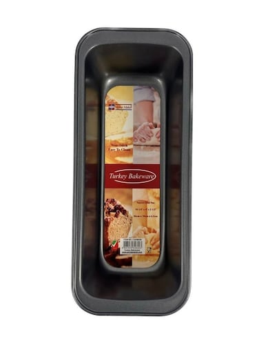 Non-stick Narrow Loaf Bread Pan, 26cm x 10cm x 6.5 cm , Black