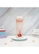 Kids Vacuum Insulated Water Bottle with Straw, 14Ounce Leak-Proof Stainless Steel Cute Little bear Thermos for Children Hot and Cold Drinks Travel Easy to Carry for Outdoor Travel,Pink