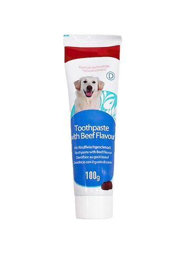 Pets Dental Toothpaste for Cats &amp; Dogs, Beef Flavor, Cleans Teeth, Fights Bad Breath &amp; Promotes Strong Teeth (100g)