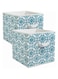 DII Non Woven Polyester Storage Bin, Scroll, Teal, Large