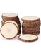 achard Unfinished Natural Wood Slices with Bark 20Pcs - For Arts,DIY Crafts, Coasters, With bark Decorations, Art Painting, and Christmas Decoration(8-10cm)