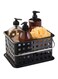 Idesign 61202 Spa Bpa-Free Plastic Small Stackable Basket With Handle - 5.3" X 8.8" X 6.9", Black