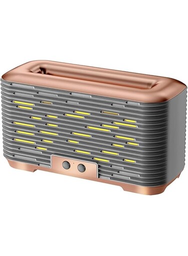 Vivifysun Humidifiers for Bedroom Diffuser Diffusers for Home Flame Humidifier Ultrasonic Humidifier Air Humidifier Cool Mist Humidifiers with Adjustable Simulation Flame Light for Bedroom Home Office