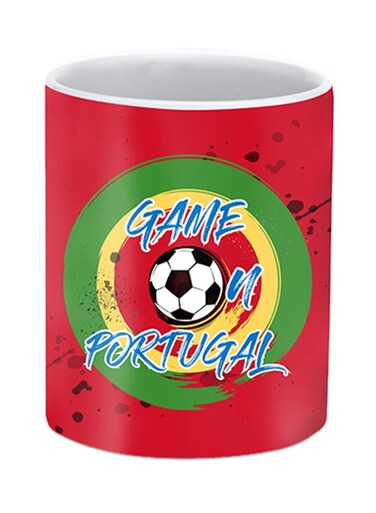 Portugal Printed Ceramic Mug Red/Green/Yellow