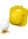 Chicken Egg Mold, Kawaii Egg Tool, Yellow, Triangular, Plastic, Dishwasher Safe -Yellow