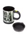 Self Stirring Mug Silver/Black