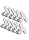 Oasisgalore 10pcs Stainless Steel Food Bag Sealing Clips, Chip Clips for Snack Coffee