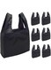6Pack Reusable Grocery Bags Foldable Reusable Shopping Bags with Attach Pouch Lightweight Tote Bags Washable for Women