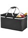 Angju Insulated Large Picnic Basket 35L- Strong Aluminum Frame Waterproof Lining Design for Easy Storage - Take it Camping, Picnicking, Lake Trips or Family Vacations - Keeps Food Cold -DHBlack