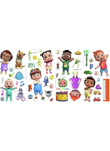 Roommates RMK4958SCS Cocomelon Peel And Stick Wall Decals