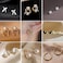 Temperament Ladies Light Luxury Pearl Double Layer Earrings Diamond Earrings, Specification:EH0820