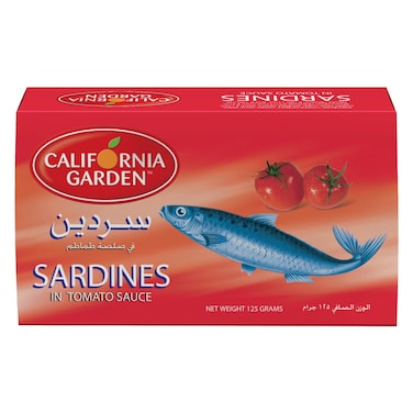 California Garden Sardines in Tomato Sauce. 125g