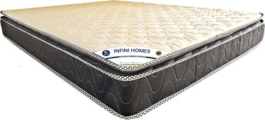INFINI HOMES Premium High Density Foam White Rebound Mattress with Pillowtop (120W X 200L X 25H)