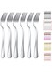 Kyraton Dinner Fork 6 Pieces, Stainless Steel 8.17 Inch Forks Silverware, Table Forks Set of 6