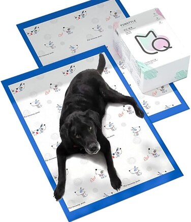 20 Pack Large Dog &amp; Puppy Training Pads-Super Absorbent Puppy Pads-Anti Slip Dog Pads Training, Leak Proof &amp; Quick Dry Dog Pads+Plastic Border-Heavy Duty Dog Pee Mat (90 x 60cm)