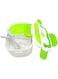 Dubai Gallery Multifunctional Electric Heating Lunch Box With Spoon Green/White 620G