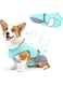 Dog Cooling Vest for Summer, Lightweight Jacket Dog Cooling Shirt, UV Protection Cooling Harness for Outdoor Activity with Breathable Mesh (Blue, L)