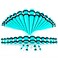 36PCS Unisex Acrylic Ear Expansion Ear Extender 14G-00G Accessories Set(Turquoise)